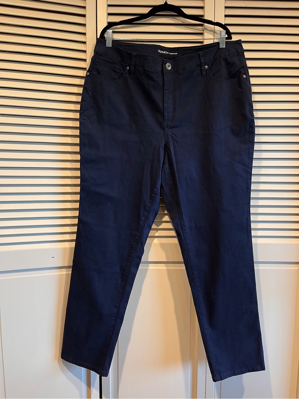Style & Co. Navy Chinos